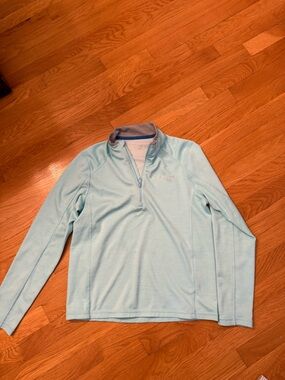 Vineyard Vines aqua blue Performance Quarter-Zip, boys size Large